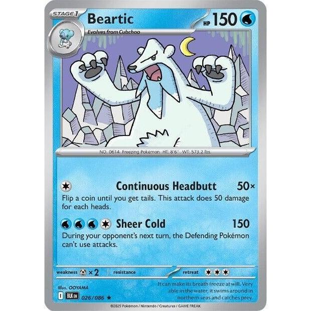 Pokemon Beartic (026/086) (SV: Black Bolt) by LAB7 Malta, Europe