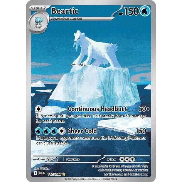Pokemon Beartic (110/086) (SV: Black Bolt) by LAB7 Malta, Europe