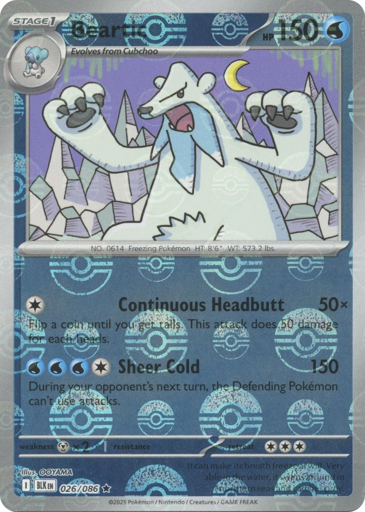 Beartic (Poke Ball Pattern) (026/086) (SV: Black Bolt) by LAB7 Malta, Europe