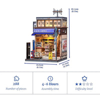 Beika-Cho Miniature House DIY Book Nook With LED Light in Malta | LAB7