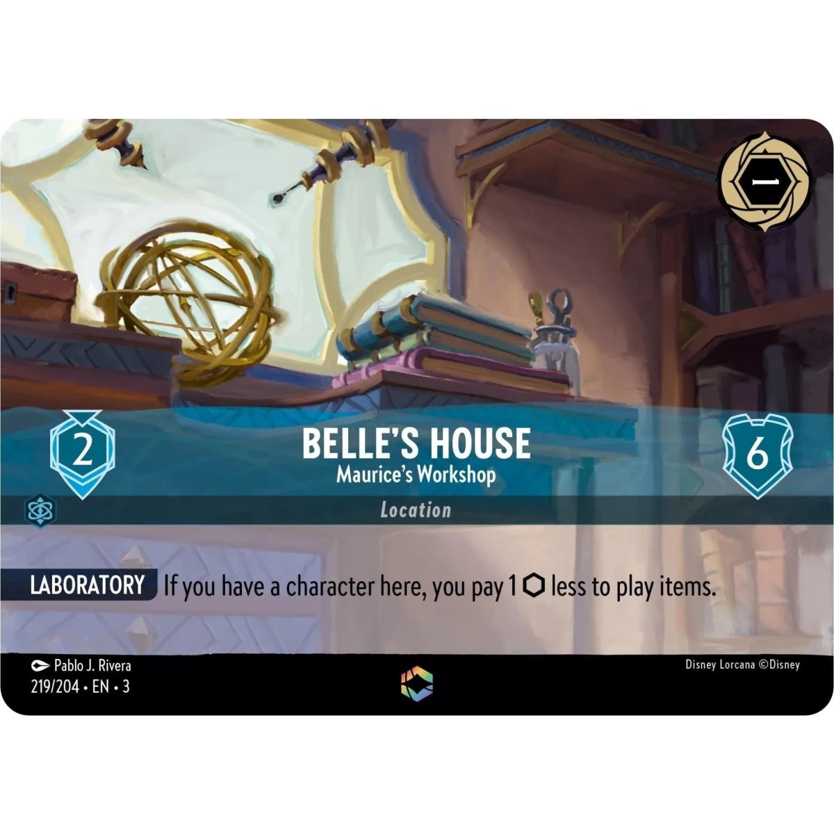 Belle's House - Maurice's Workshop (Enchanted) (219/204) (Into the Inklands) in Malta | LAB7