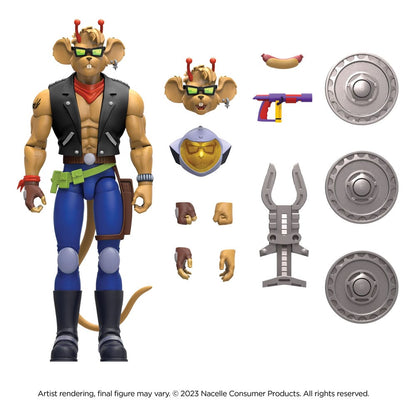 Nacelle - Biker Mice From Mars Action Figures Set – Modo, Throttle & Vinnie (17 - 20 cm)