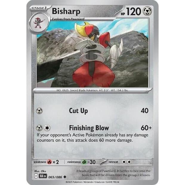 Pokemon Bisharp (065/086) (SV: Black Bolt) by LAB7 Malta, Europe
