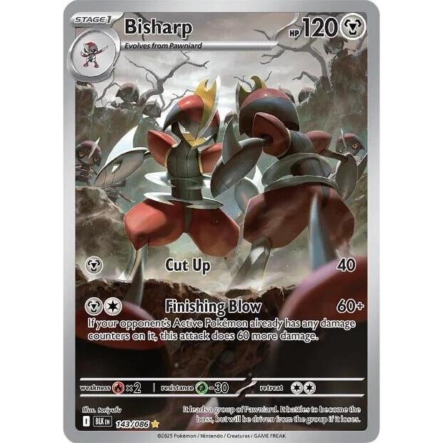 Pokemon Bisharp (143/086) (SV: Black Bolt) by LAB7 Malta, Europe
