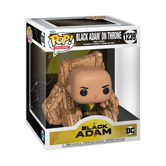 Buy Black Adam (2022) - Black Adam on Throne Deluxe Pop! #1239 2 - fast Malta shipping across Europe. Limited stock, secure checkout. Order now!