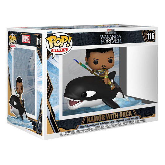 Funko - Black Panther 2: Wakanda Forever - Namor with Orca Pop! Rides 116