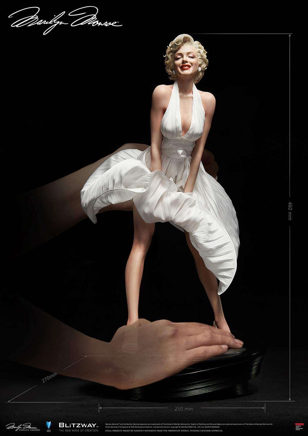 Blitzway Marilyn Monroe 1/4 Superb Scale Statue by LAB7 Malta, Europe