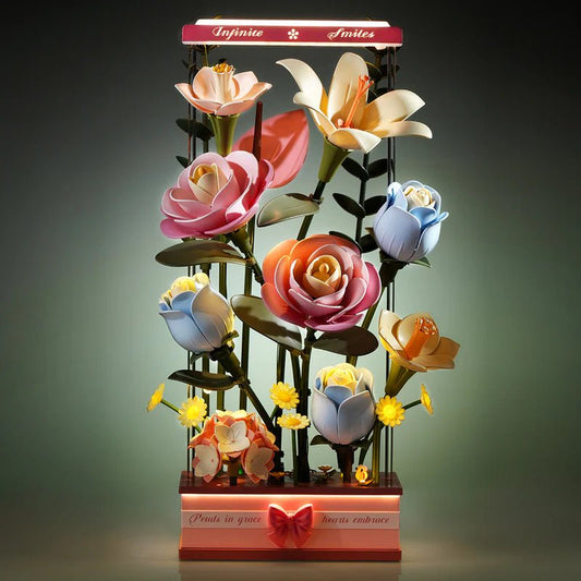 Rowood - Blooming Bouquet Box DIY 3D Puzzle with Lights & Motion