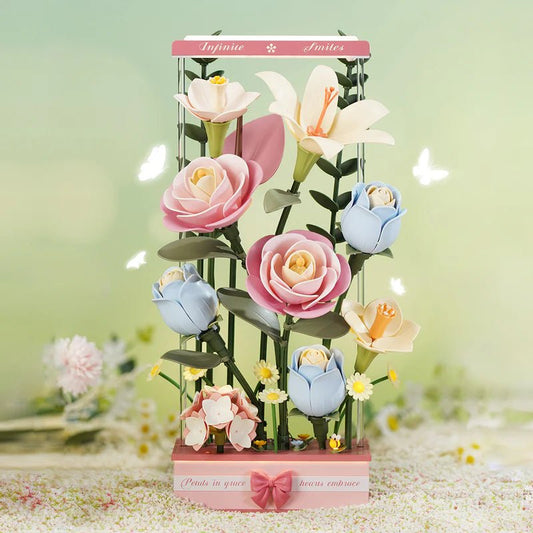 Rowood - Blooming Bouquet Box DIY 3D Puzzle with Lights & Motion