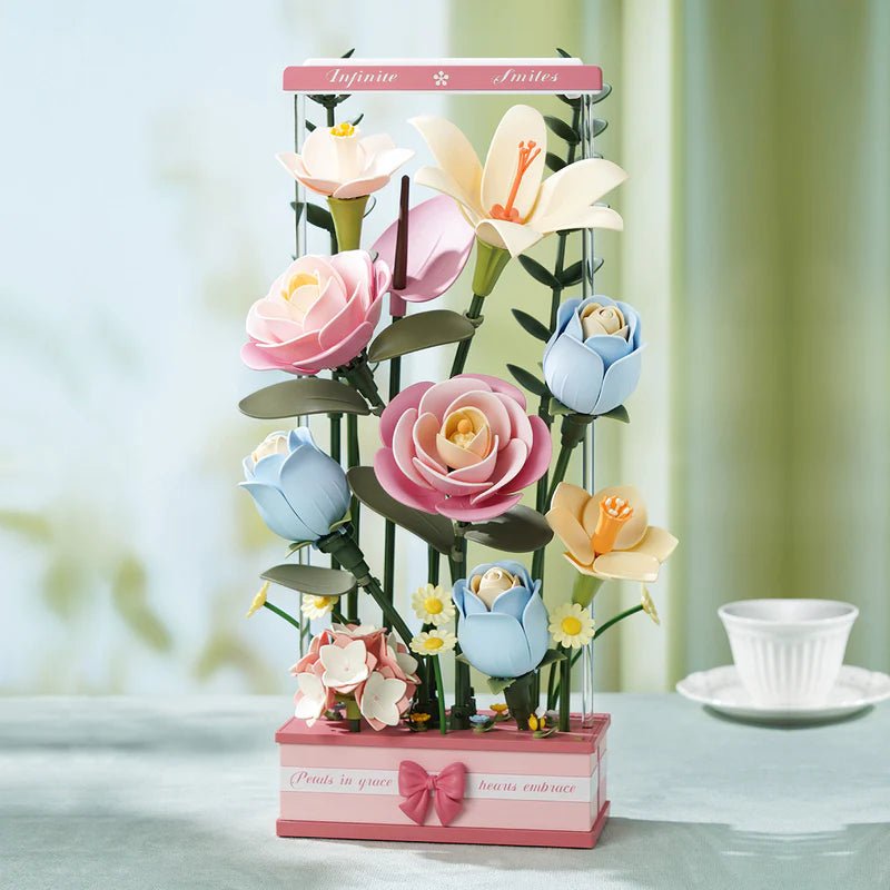 Rowood - Blooming Bouquet Box DIY 3D Puzzle with Lights & Motion