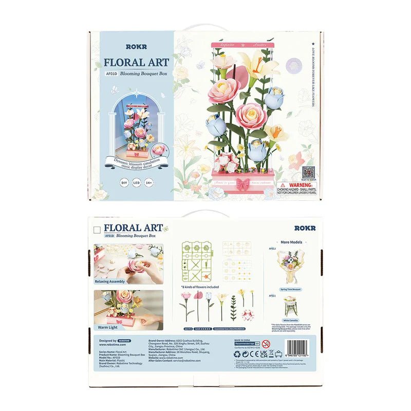 Rowood - Blooming Bouquet Box DIY 3D Puzzle with Lights & Motion