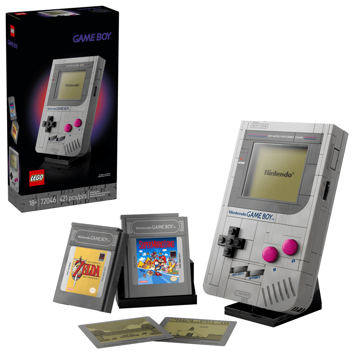 LEGO Nintendo Game Boy 72046 – 421-Piece Retro Gaming Collectible Display Set for Adults