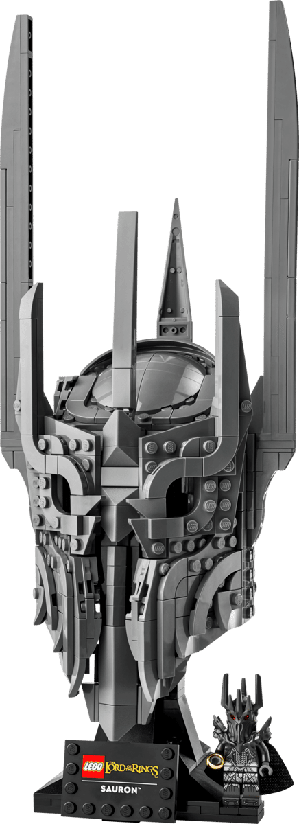 LEGO Icons The Lord of the Rings Sauron's Helmet 11373 – 538-Piece Collectible Display Set for Adults