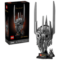 LEGO Icons The Lord of the Rings Sauron's Helmet 11373 – 538-Piece Collectible Display Set for Adults