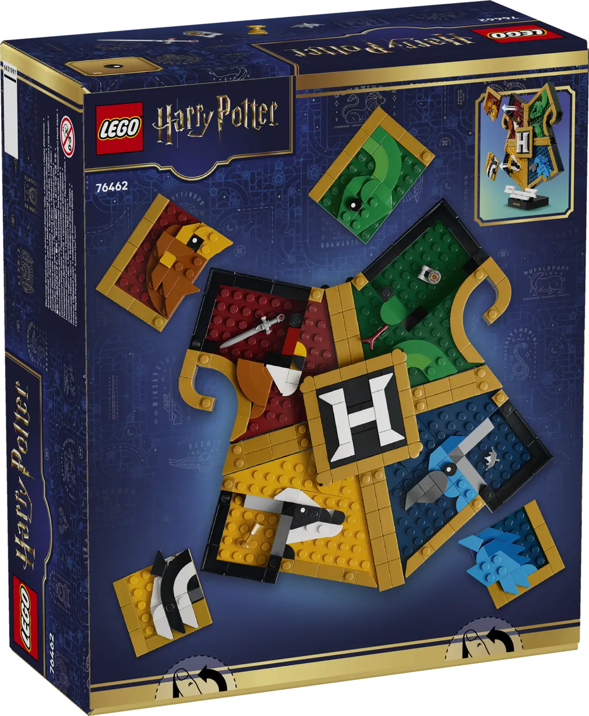 LEGO Harry Potter Hogwarts House Crest 76462 – 545-Piece Hogwarts Display Set with Hidden Magical Treasures