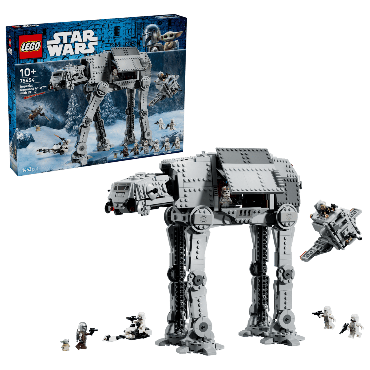 LEGO Star Wars Imperial Remnant AT-AT with INT-4 75454 – 1,453-Piece Mandalorian & Grogu Building Set
