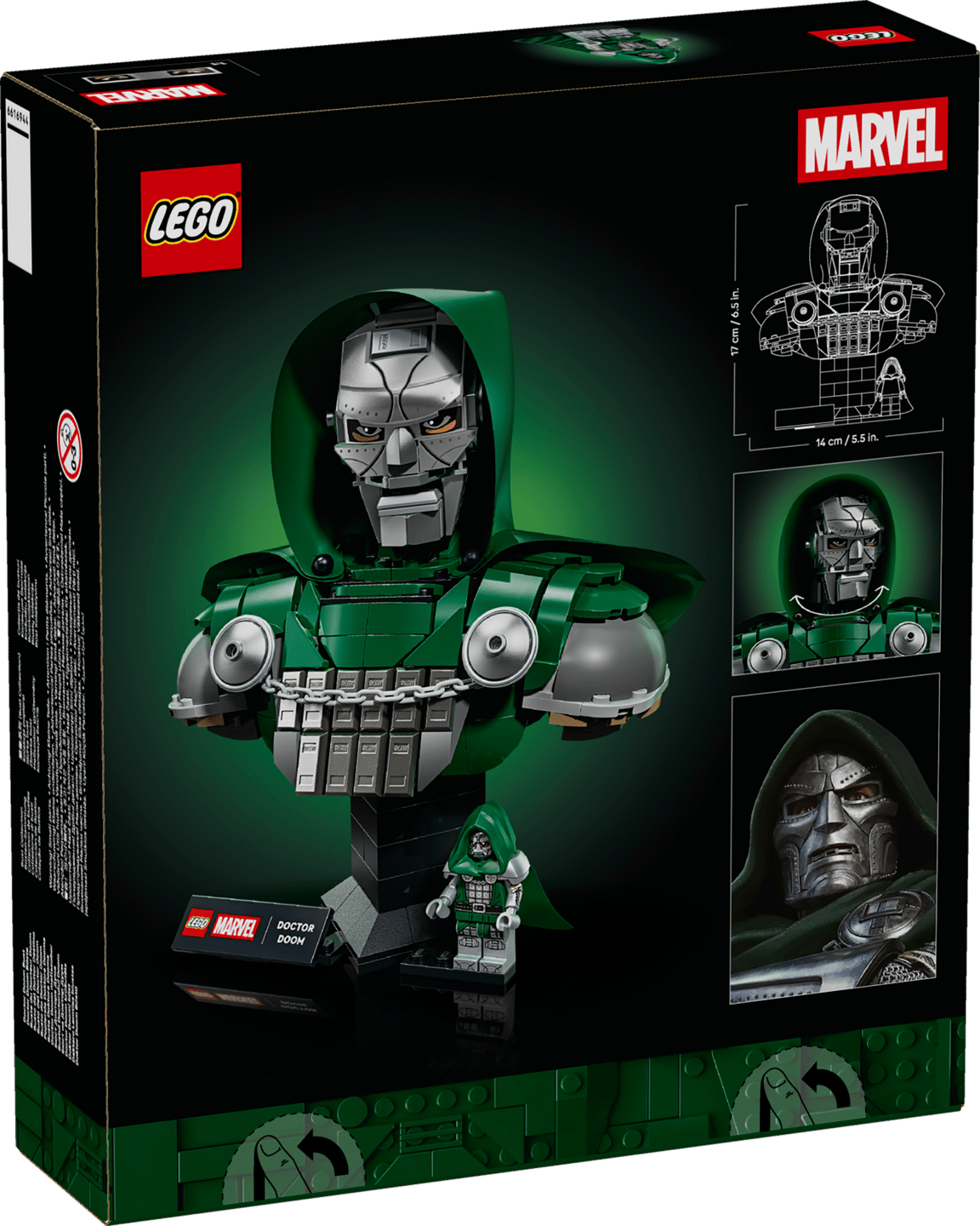 LEGO Marvel Doctor Doom Bust 76345 – Avengers: Doomsday Collectible Display Model for Adults