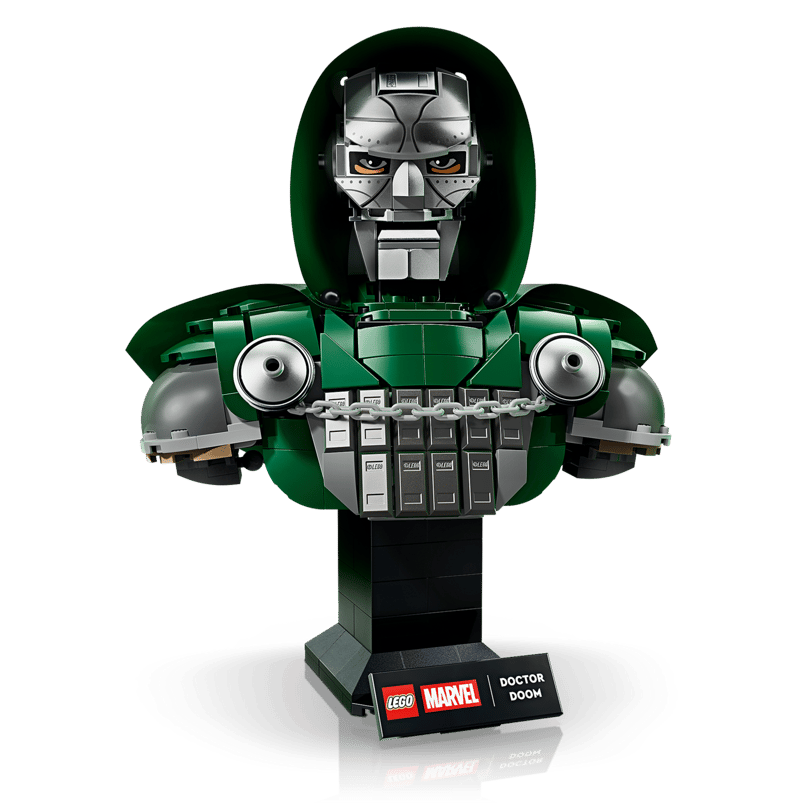 LEGO Marvel Doctor Doom Bust 76345 – Avengers: Doomsday Collectible Display Model for Adults