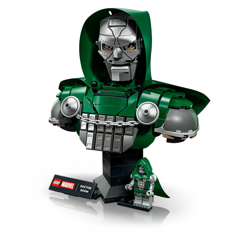 LEGO Marvel Doctor Doom Bust 76345 – Avengers: Doomsday Collectible Display Model for Adults