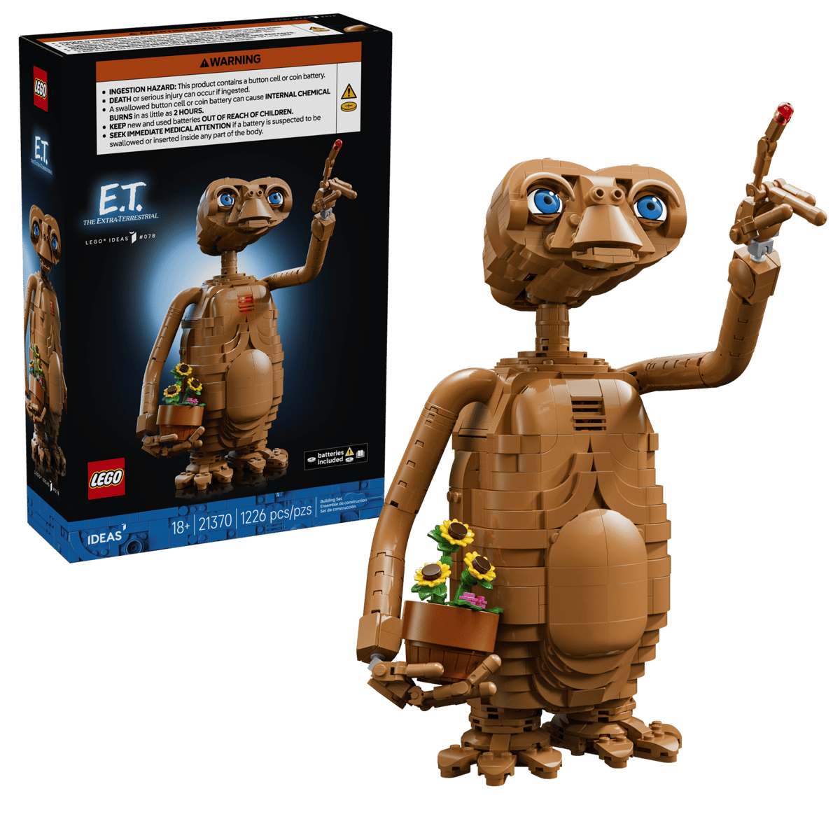 LEGO Ideas E.T. the Extra-Terrestrial 21370 Building Set 1226 Pieces