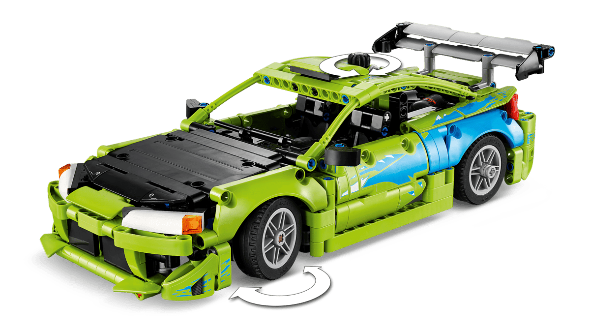 LEGO Technic Fast &amp; Furious Mitsubishi Eclipse 42229 – 827-Piece Car Building Set, 31cm