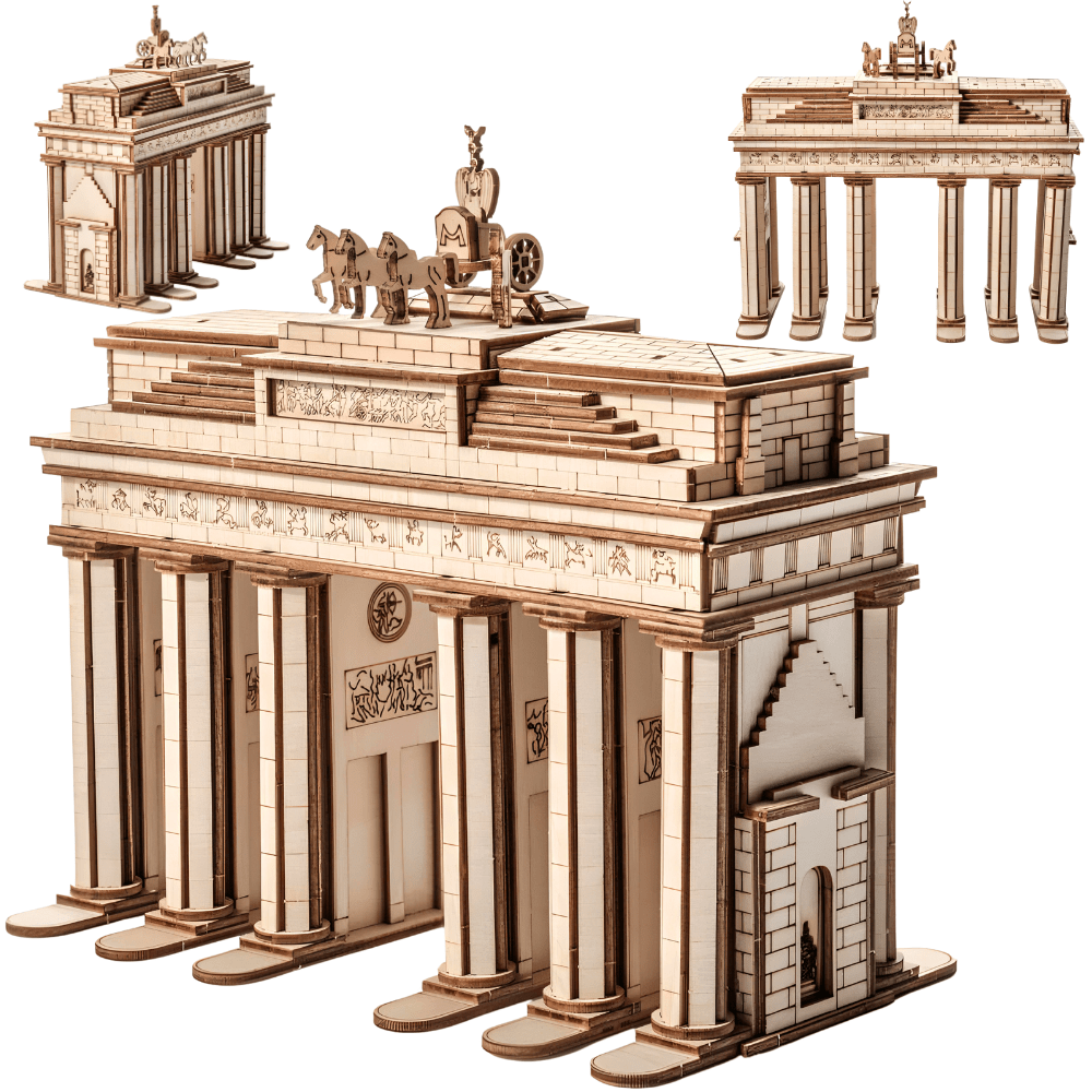 Brandenburg Gate 3D Wooden Puzzle Model in Malta | LAB7