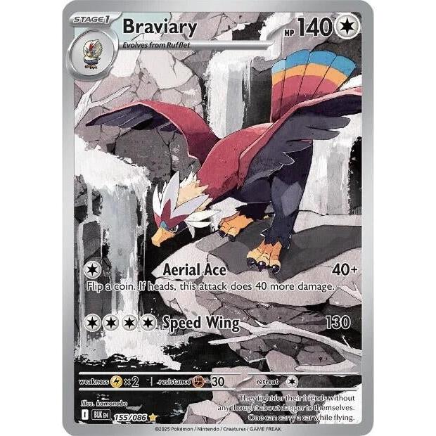 Pokemon Braviary (155/086) (SV: Black Bolt) by LAB7 Malta, Europe