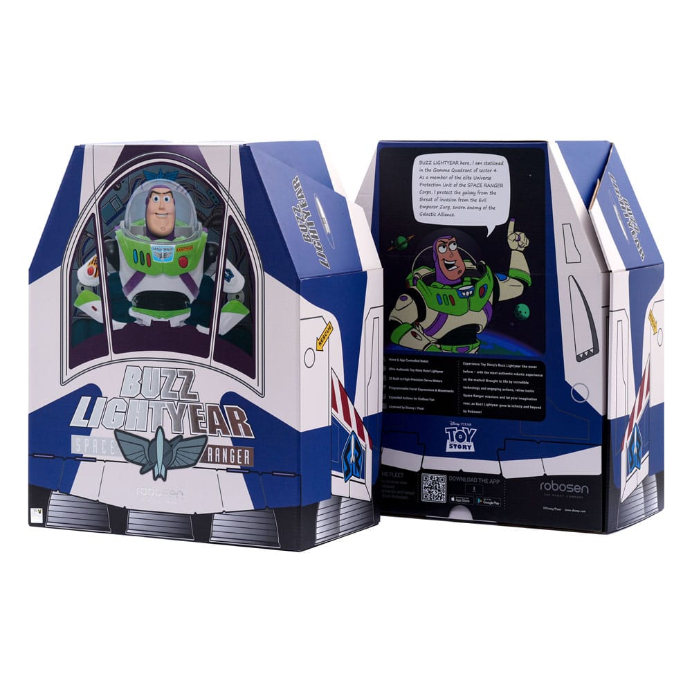 Buzz Lightyear Interactive Robot 37cm | Toy Story Action Figure by LAB7 Malta, Europe