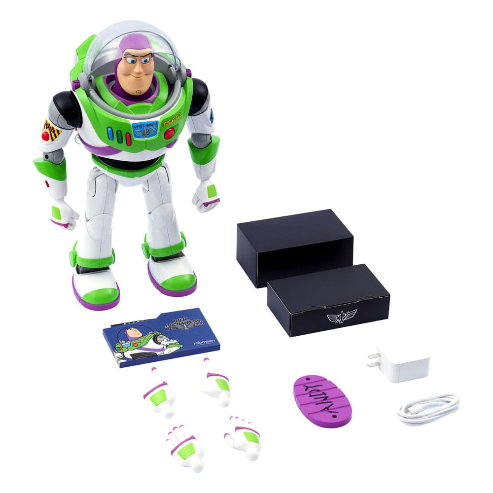 Buzz Lightyear Interactive Robot 37cm | Toy Story Action Figure by LAB7 Malta, Europe