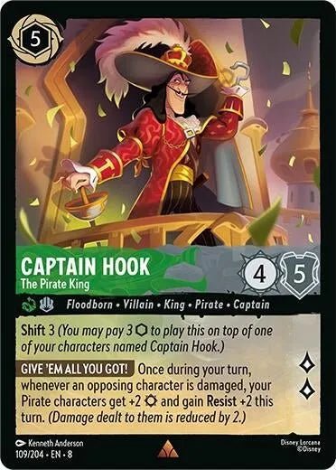 Captain Hook - The Pirate King (109/204) (Reign of Jafar) in Malta | LAB7