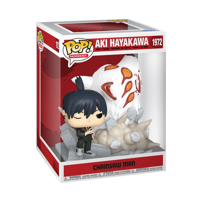 Chainsaw Man POP! Moments Aki with Fox Devil Vinyl Figure by LAB7 Malta, Europe