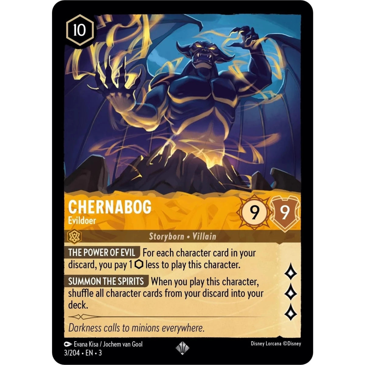 Chernabog - Evildoer (3/204) (Into the Inklands) in Malta | LAB7