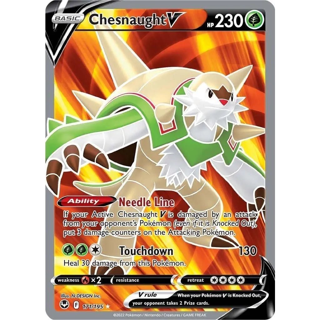 Chesnaught V (Full Art) (171/195) (SWSH12: Silver Tempest) in Malta | LAB7