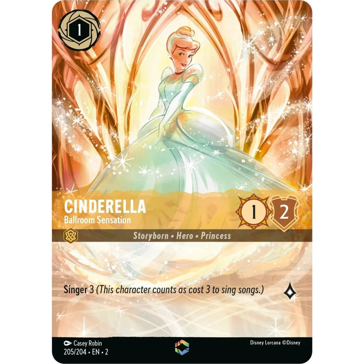 Cinderella - Ballroom Sensation (Enchanted) (205/204) (Rise of the Floodborn) in Malta | LAB7