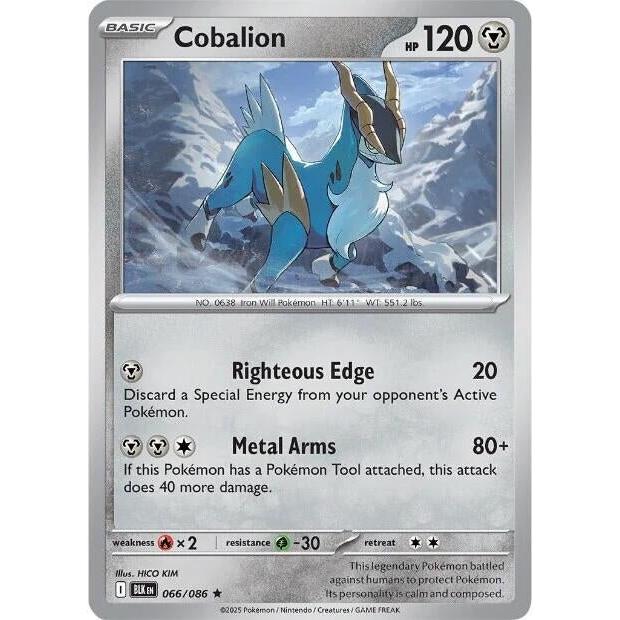 Pokemon Cobalion (066/086) (SV: Black Bolt) by LAB7 Malta, Europe