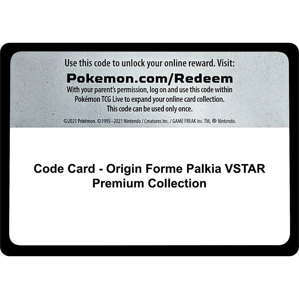 Code Card - Origin Forme Palkia VSTAR Premium Collection (SWSH11: Lost Origin) in Malta | LAB7