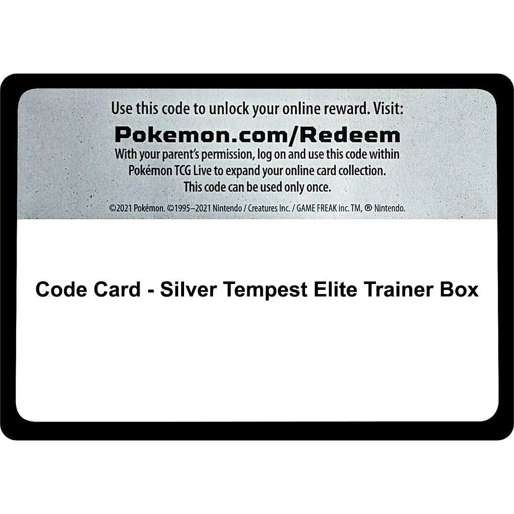 Code Card - Silver Tempest Elite Trainer Box (SWSH12: Silver Tempest) in Malta | LAB7