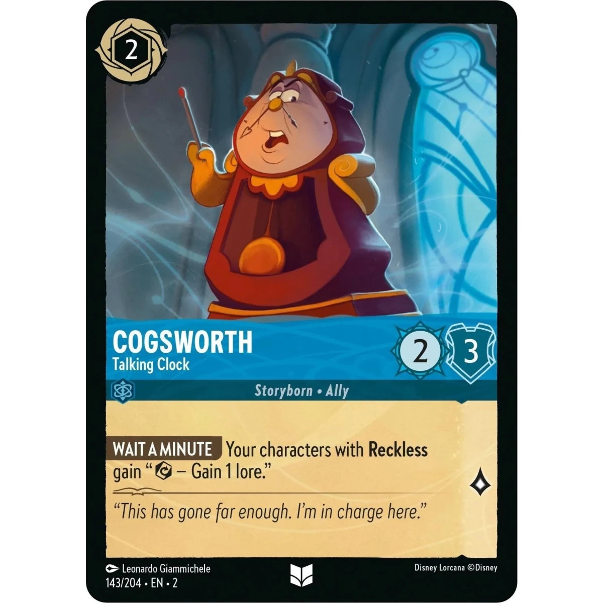 Cogsworth - Talking Clock (143/204) (Rise of the Floodborn) in Malta | LAB7