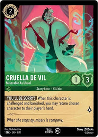 Cruella De Vil - Miserable As Usual (4) (D23 Promos) in Malta | LAB7
