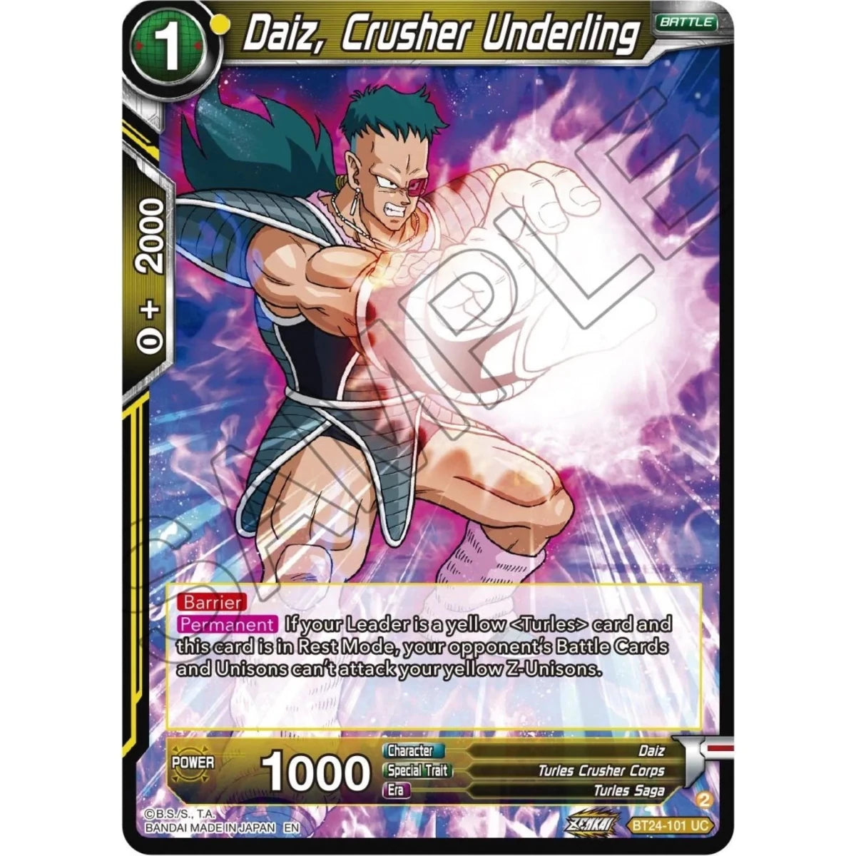 Daiz, Crusher Underling (BT24-101) (Beyond Generations) in Malta | LAB7