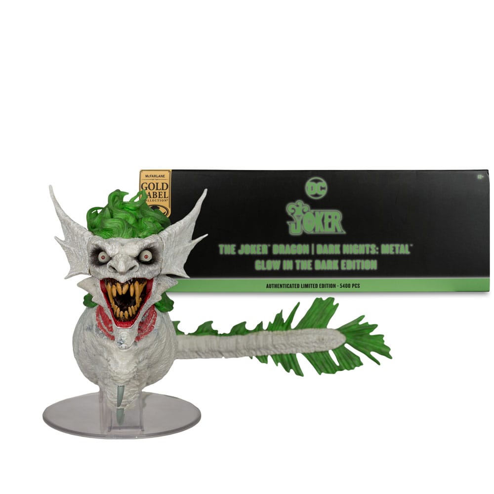 Dark Nights: Metal DC Multiverse Action Figure – The Joker Dragon Glow in the Dark Edition (25 cm) - Gold Label by LAB7 Malta