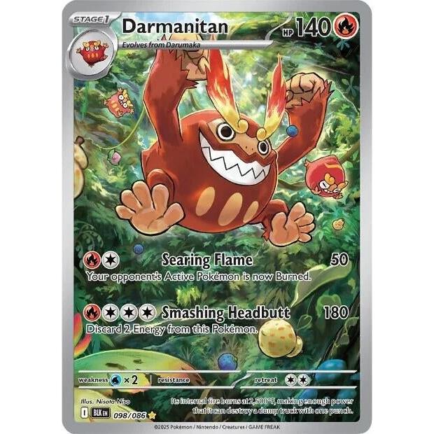 Pokemon Darmanitan (098/086) (SV: Black Bolt) by LAB7 Malta, Europe