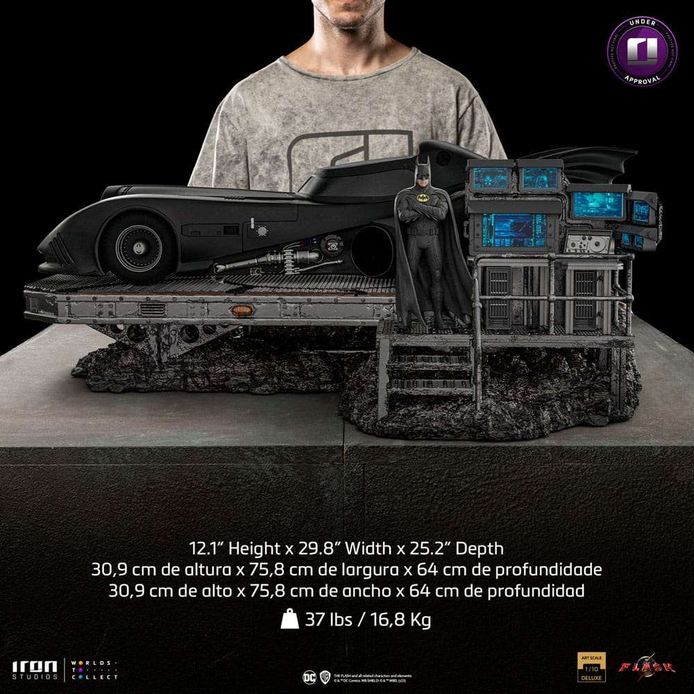 DC Comics Art Scale Deluxe Statue 1/10 The Flash Movie Batmobile by LAB7 Malta, Europe
