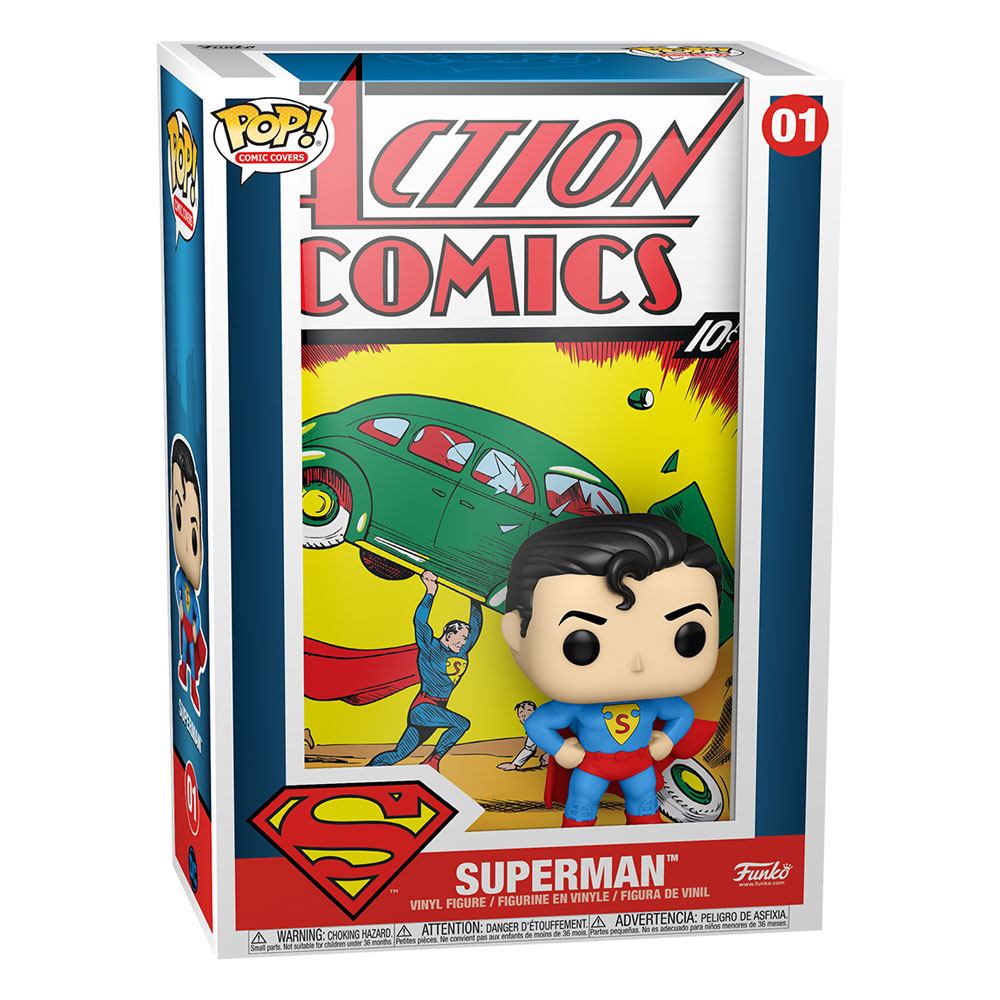 DC Comics POP! Comic Cover Vinyl Figure Superman Action Comic 01 by LAB7 Malta, Europe