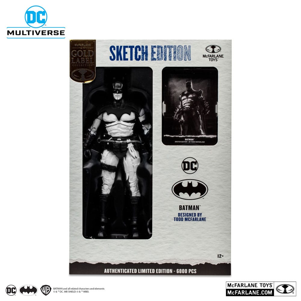 DC Multiverse Batman by Todd McFarlane Sketch Edition (Gold Label) by LAB7 Malta, Europe