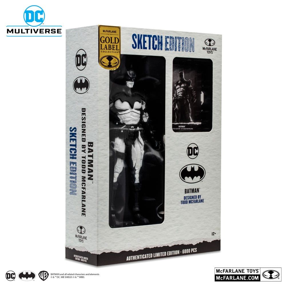 DC Multiverse Batman by Todd McFarlane Sketch Edition (Gold Label) by LAB7 Malta, Europe