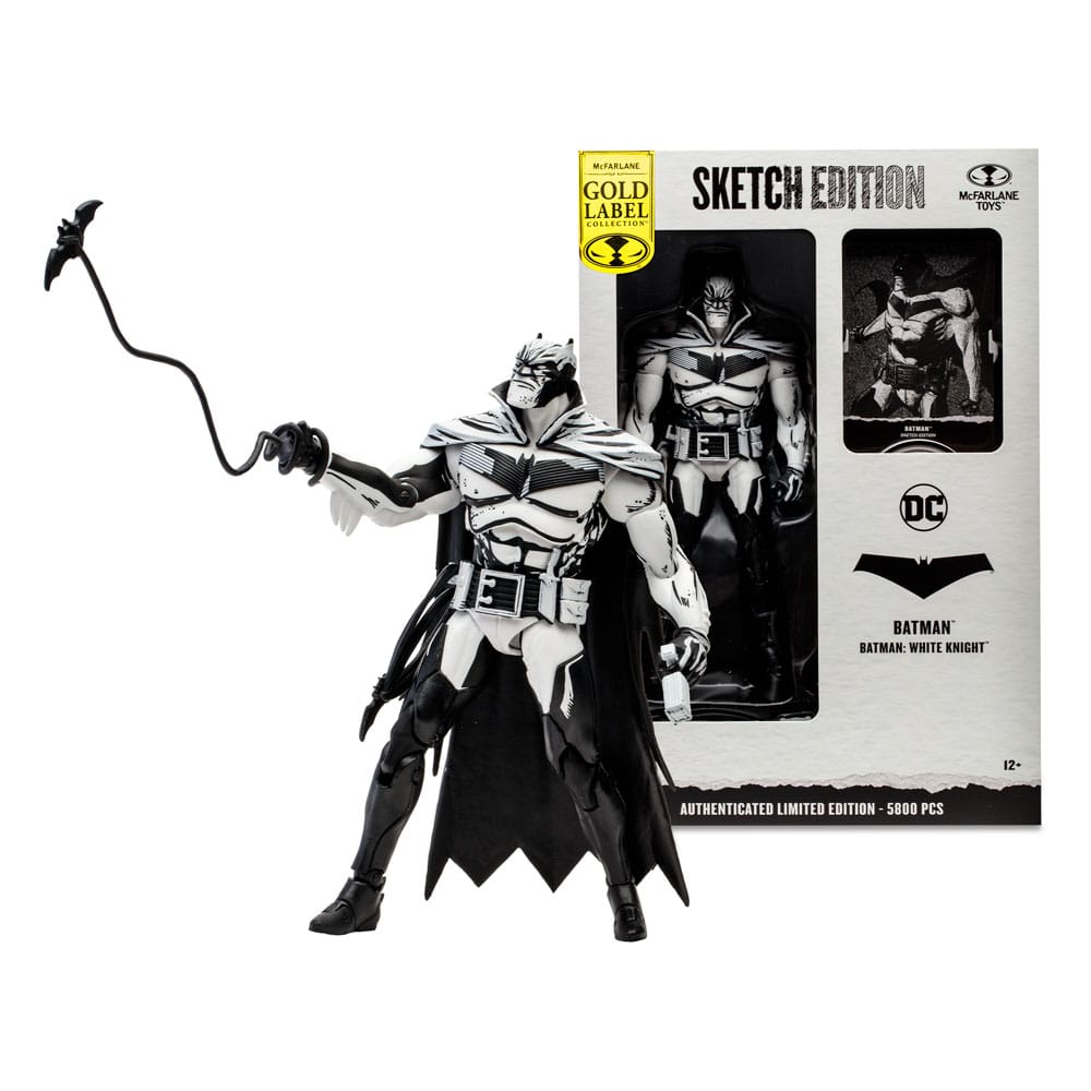 DC Multiverse Gold Label Batman Sketch Edition (White Knight) by LAB7 Malta, Europe