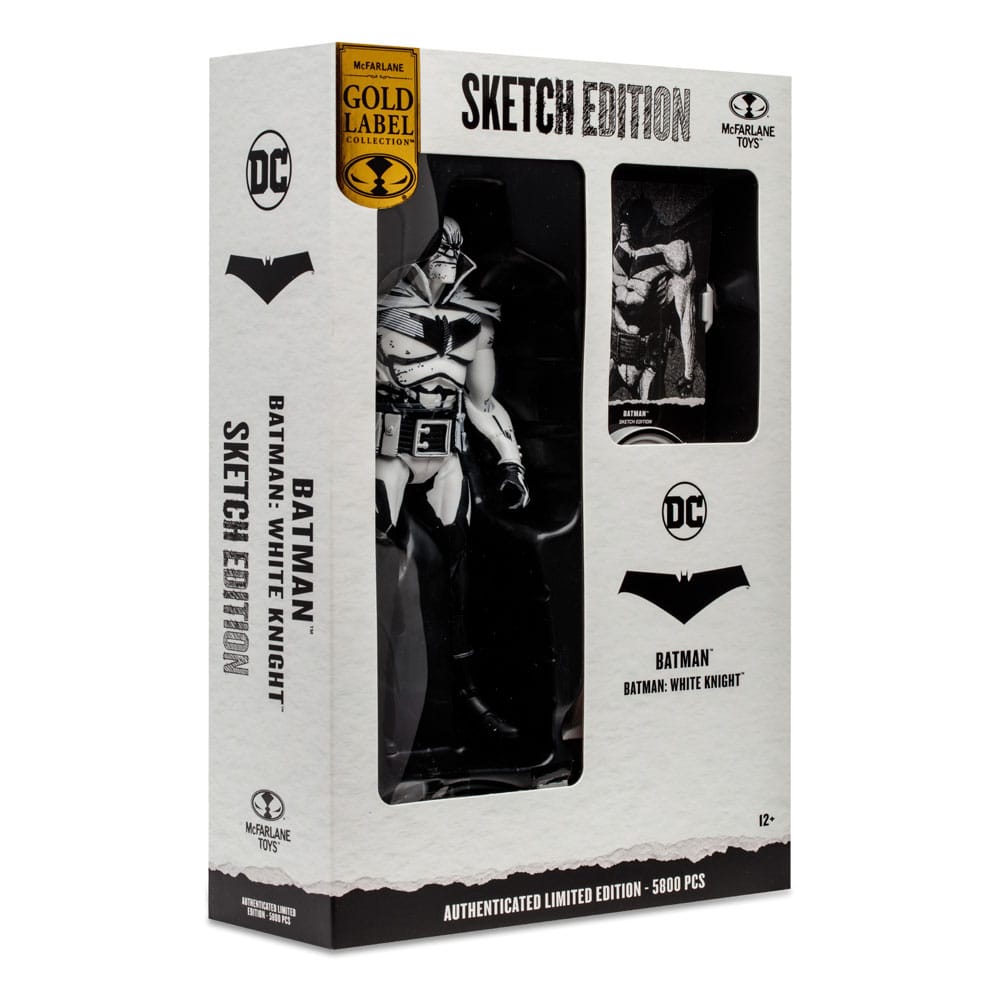 DC Multiverse Gold Label Batman Sketch Edition (White Knight) by LAB7 Malta, Europe
