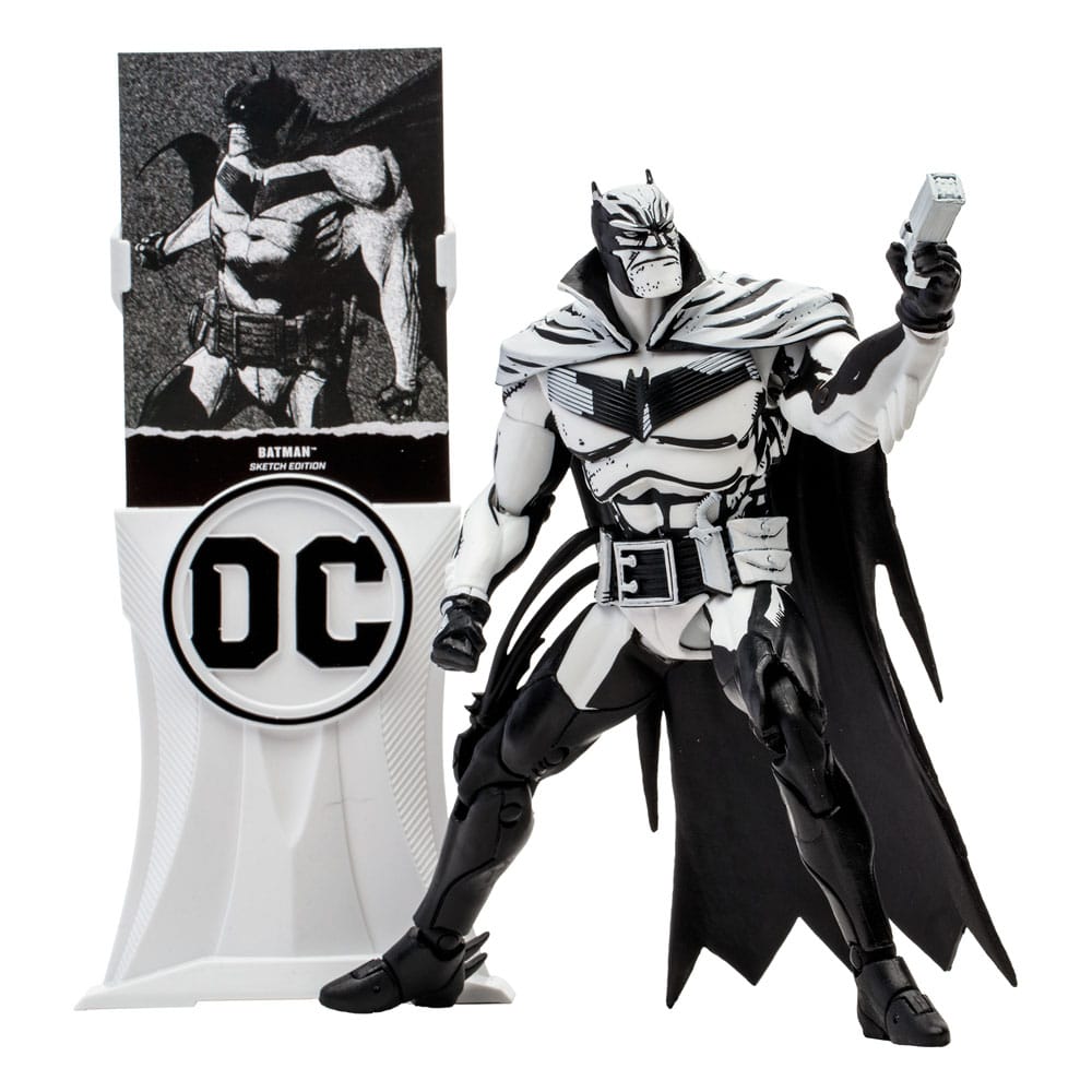 DC Multiverse Gold Label Batman Sketch Edition (White Knight) by LAB7 Malta, Europe