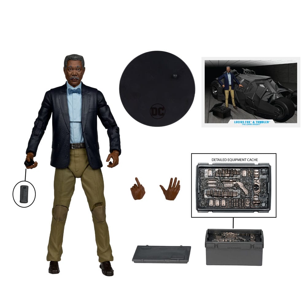 DC Multiverse Tumbler with Lucius Fox (Gold Label) by LAB7 Malta, Europe